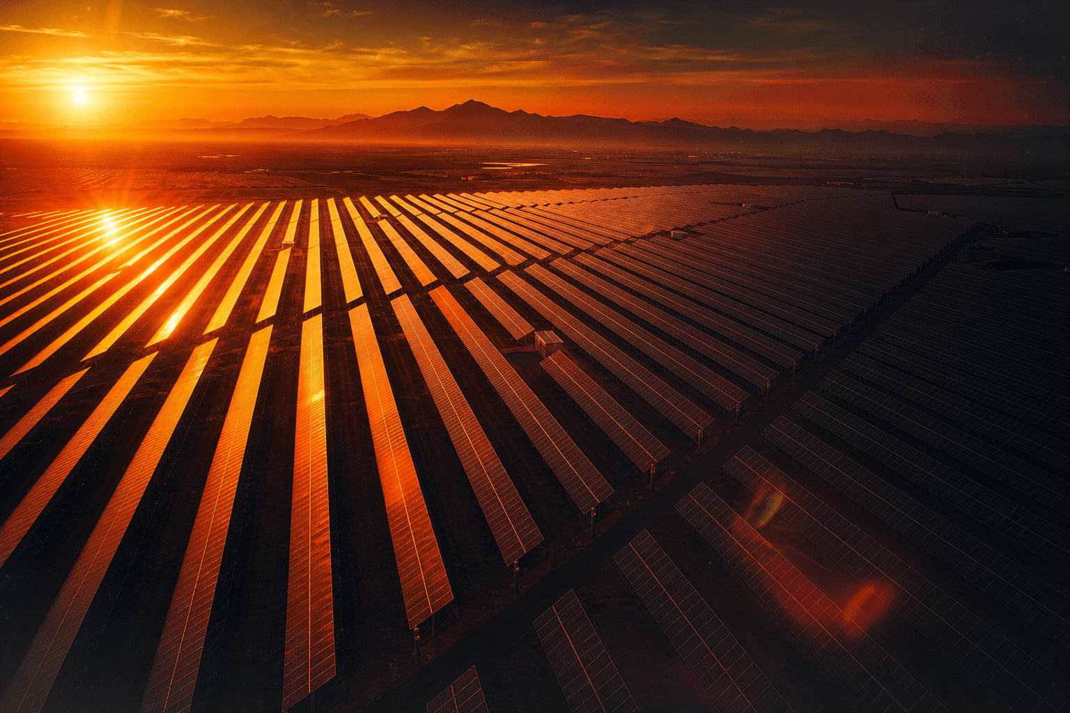 Atmospheric solar array backdrop for pipeline module